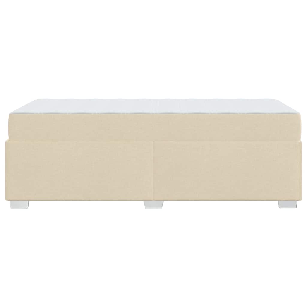 Struttura del letto con materasso Crema 90 x 200 cm Tessuto | homemem39