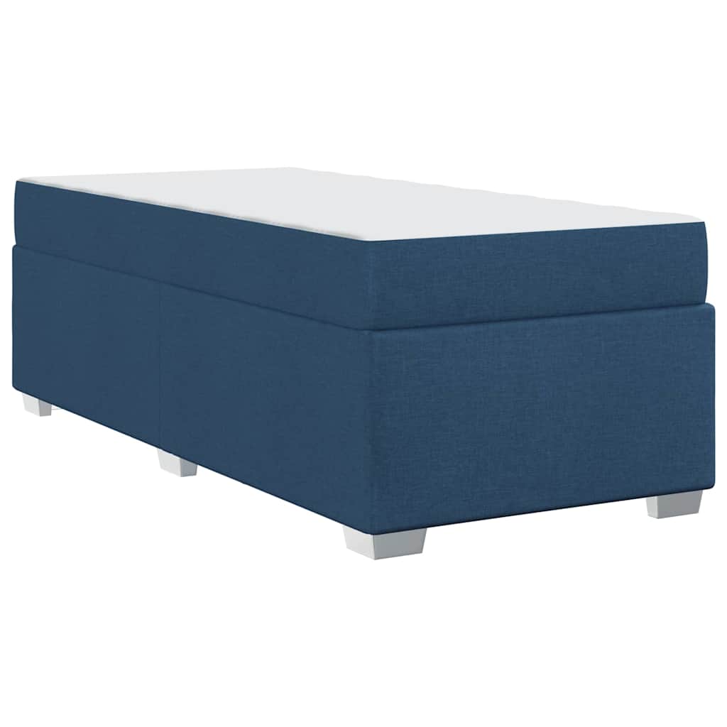 Struttura del letto con materasso Blu 90 x 200 cm Tessuto | homemem39