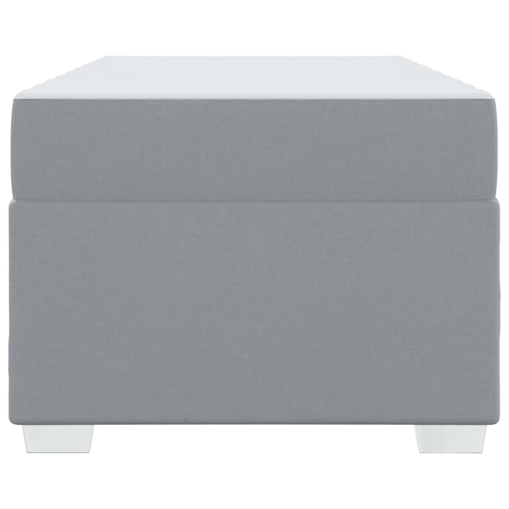 Struttura del letto Grigio chiaro 100 x 200 cm Tessuto - homemem39