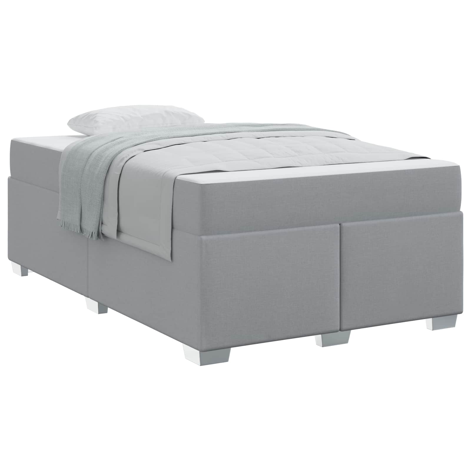 Struttura del letto Grigio chiaro 120 x 190 cm Tessuto | homemem39