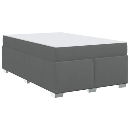 Struttura del letto Grigio scuro 120 x 190 cm Tessuto