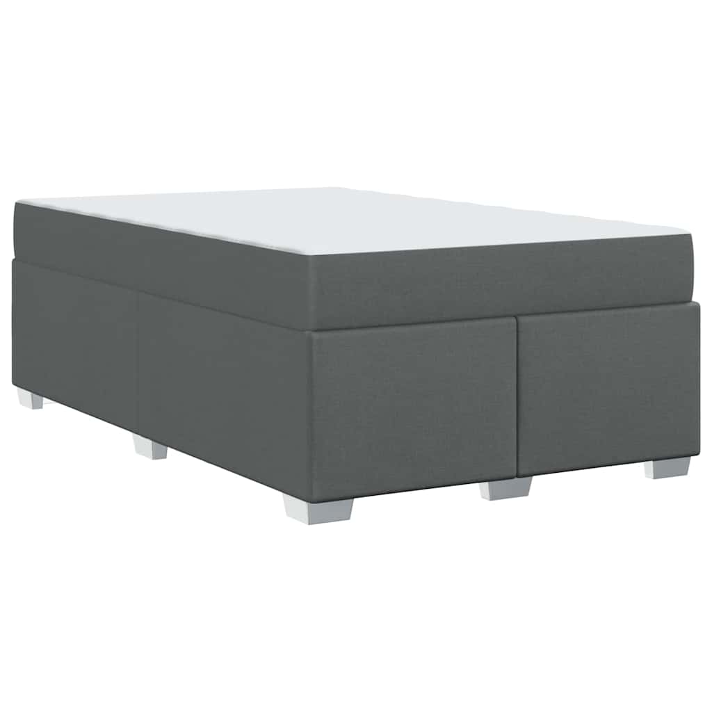 Struttura del letto Grigio scuro 120 x 190 cm Tessuto