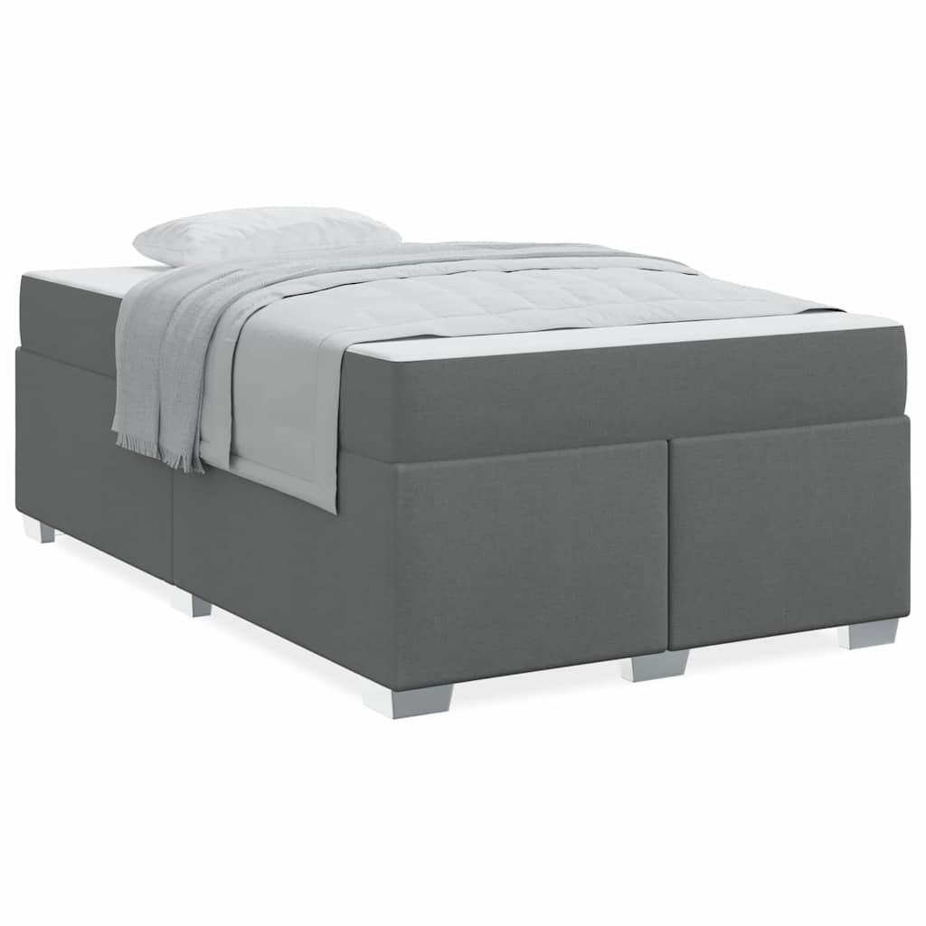 Struttura del letto Grigio scuro 120 x 190 cm Tessuto