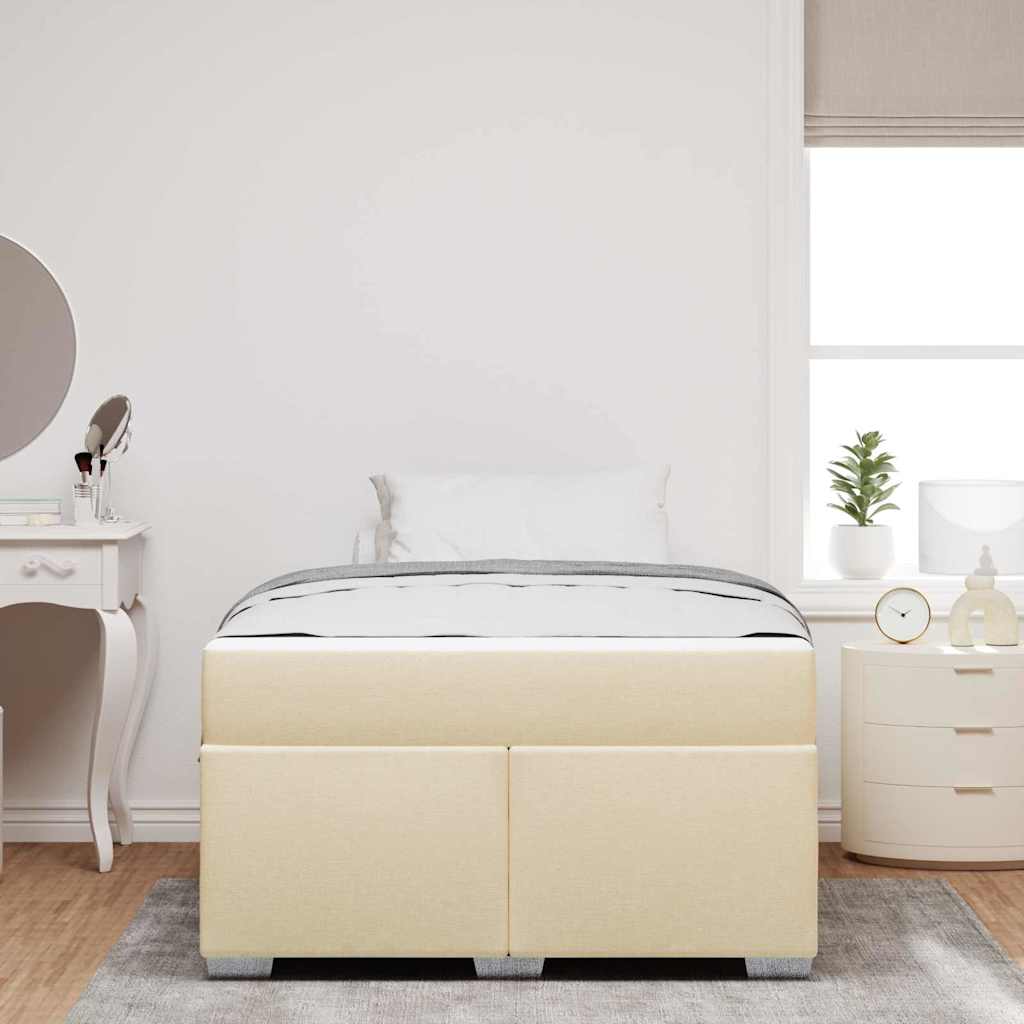 Struttura del letto Crema 120 x 190 cm Tessuto - homemem39