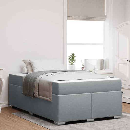 Struttura del letto Grigio chiaro 120 x 200 cm Tessuto
