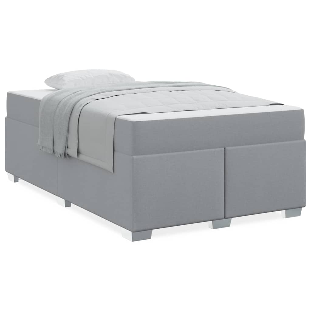 Struttura del letto Grigio chiaro 120 x 200 cm Tessuto