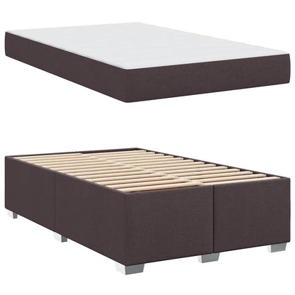 Struttura del letto Marrone scuro 120 x 200 cm Tessuto