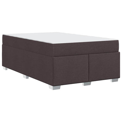 Struttura del letto Marrone scuro 120 x 200 cm Tessuto
