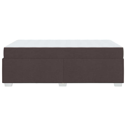 Struttura del letto Marrone scuro 120 x 200 cm Tessuto