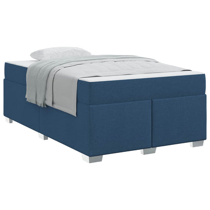 Struttura del letto con materasso Blu 120 x 200 cm Tessuto | homemem39