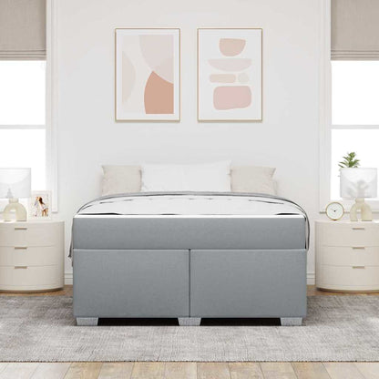 Struttura del letto Grigio chiaro 140 x 200 cm Tessuto | homemem39
