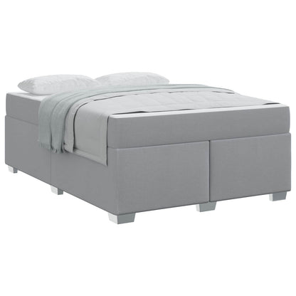 Struttura del letto Grigio chiaro 140 x 200 cm Tessuto | homemem39