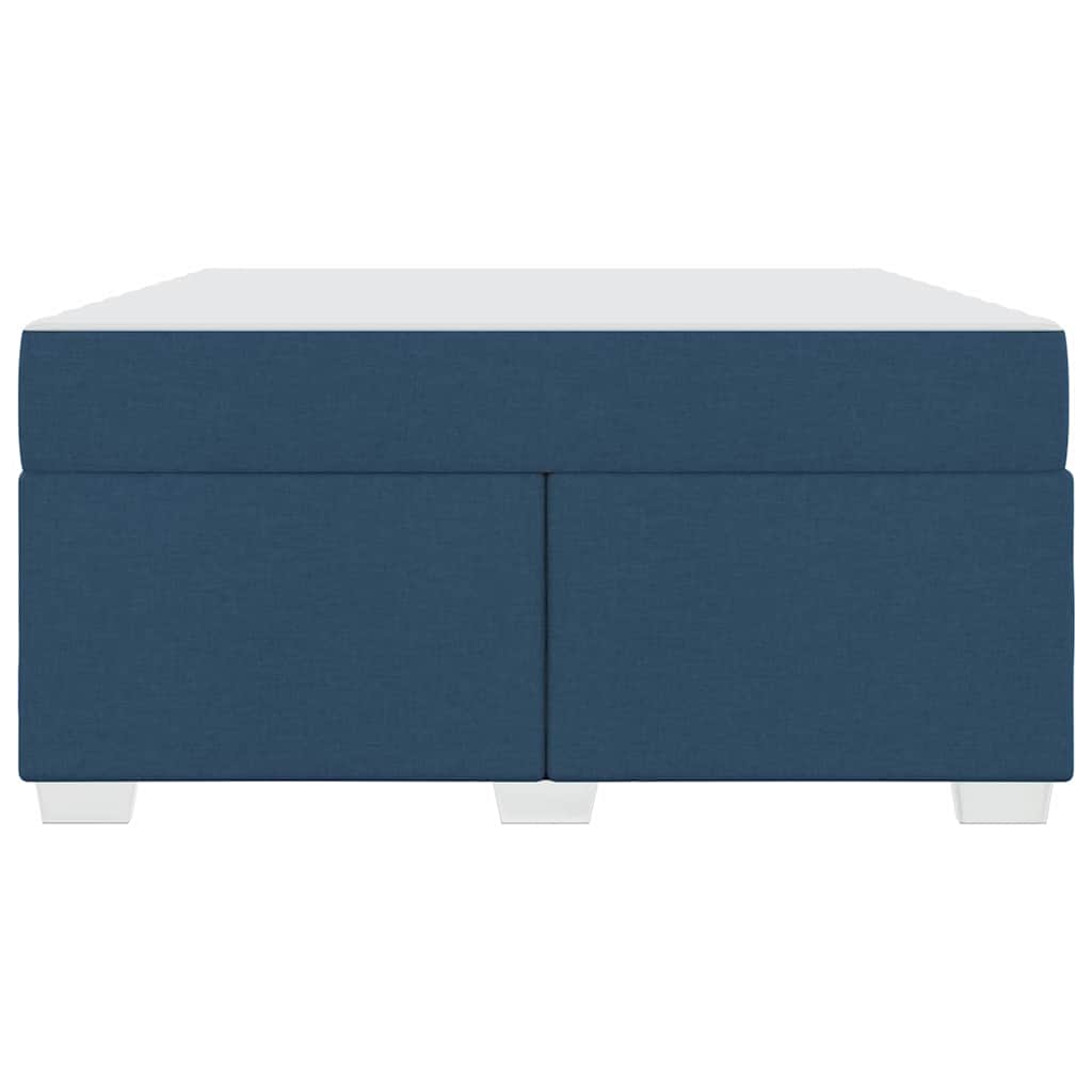Struttura del letto con materasso Blu 140 x 200 cm Tessuto | homemem39