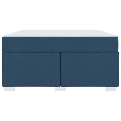 Struttura del letto con materasso Blu 140 x 200 cm Tessuto | homemem39
