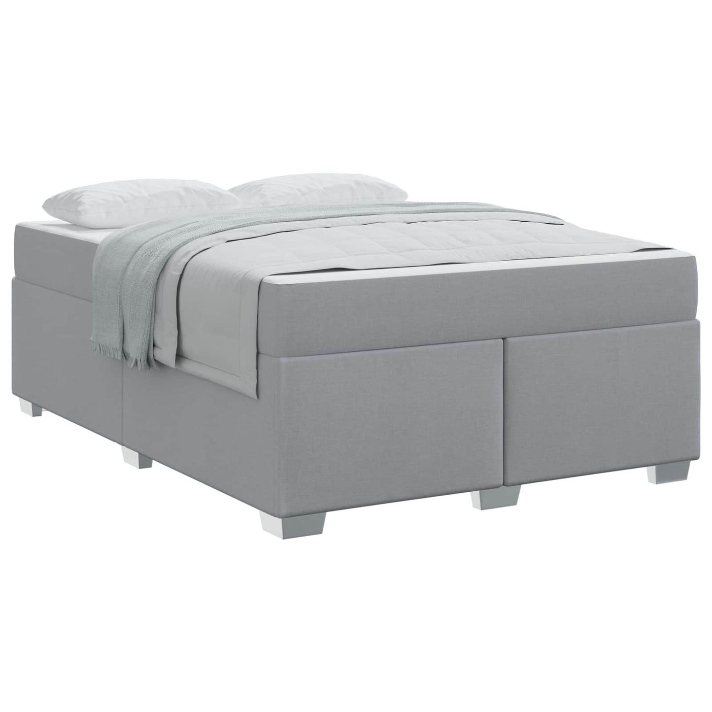 Struttura del letto Grigio chiaro 160 x 200 cm Tessuto | homemem39