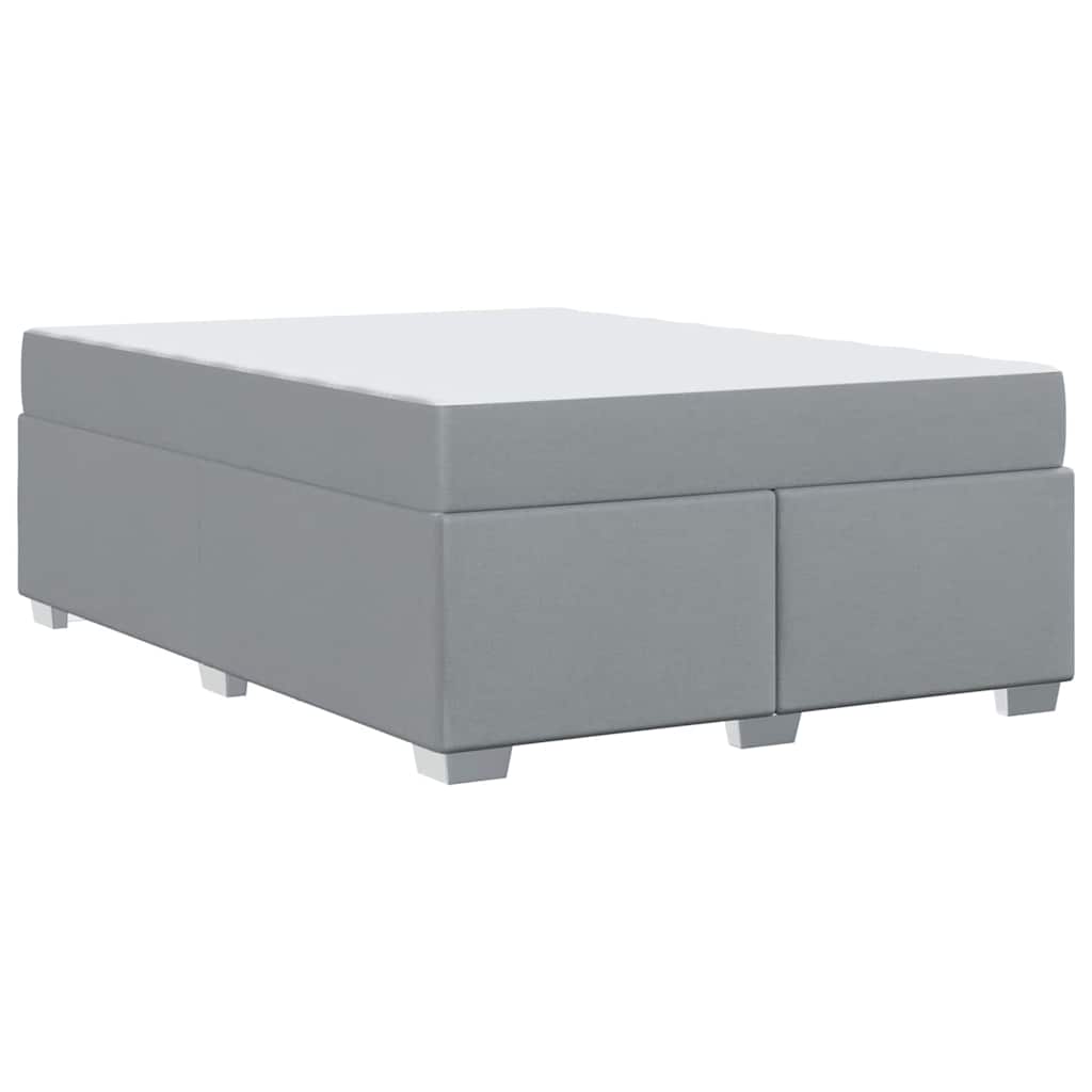 Struttura del letto Grigio chiaro 160 x 200 cm Tessuto