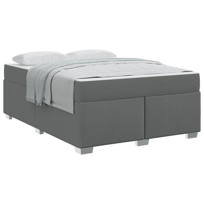 Struttura del letto Grigio scuro 160 x 200 cm Tessuto | homemem39