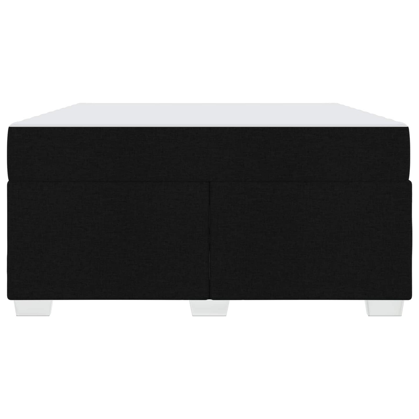 Struttura del letto con materasso Nero 160 x 200 cm Tessuto | homemem39