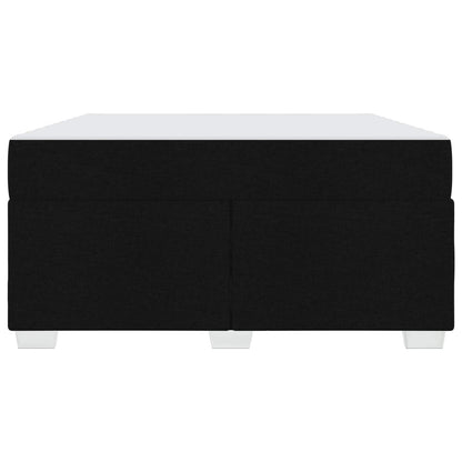 Struttura del letto con materasso Nero 160 x 200 cm Tessuto | homemem39