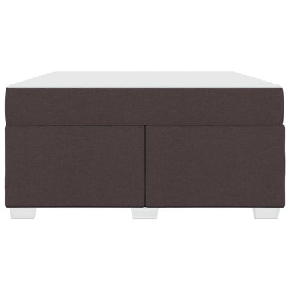 Struttura del letto Marrone scuro 160 x 200 cm Tessuto - homemem39