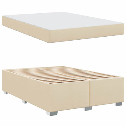 Struttura del letto Crema 160 x 200 cm Tessuto