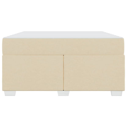 Struttura del letto Crema 160 x 200 cm Tessuto