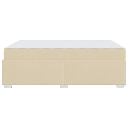 Struttura del letto con materasso Crema 160 x 200 cm Tessuto | homemem39