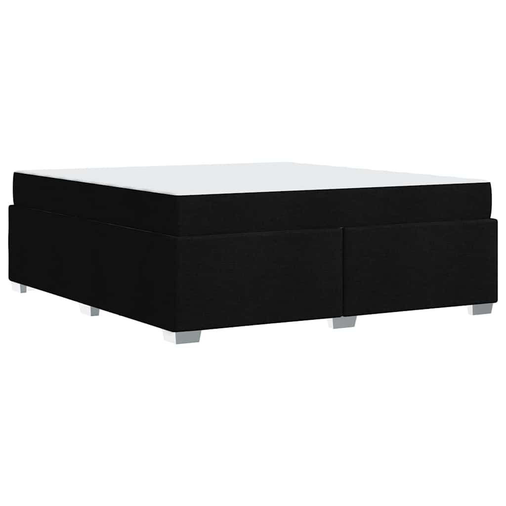 Struttura del letto con materasso Nero 180 x 200 cm Tessuto | homemem39