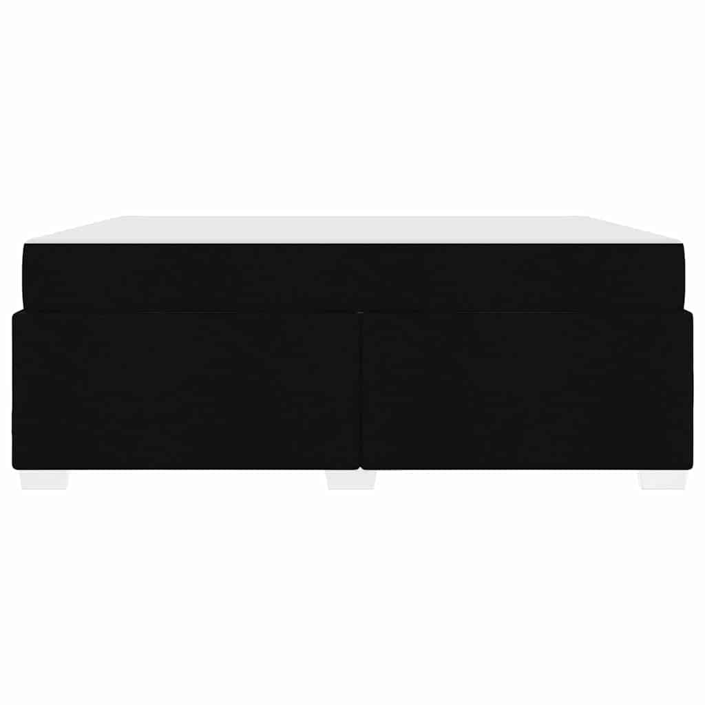 Struttura del letto con materasso Nero 180 x 200 cm Tessuto | homemem39