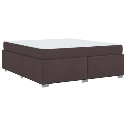 Struttura del letto Marrone scuro 180 x 200 cm Tessuto