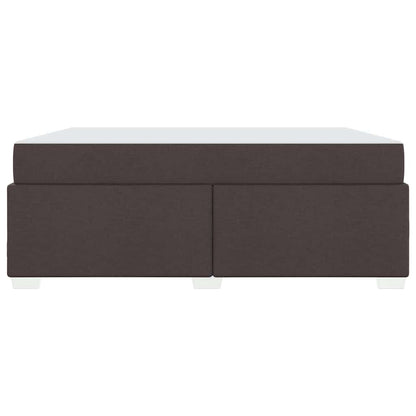 Struttura del letto Marrone scuro 180 x 200 cm Tessuto