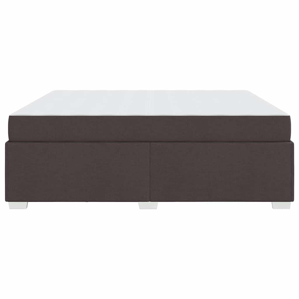Struttura del letto Marrone scuro 180 x 200 cm Tessuto
