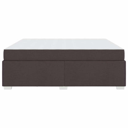 Struttura del letto Marrone scuro 180 x 200 cm Tessuto