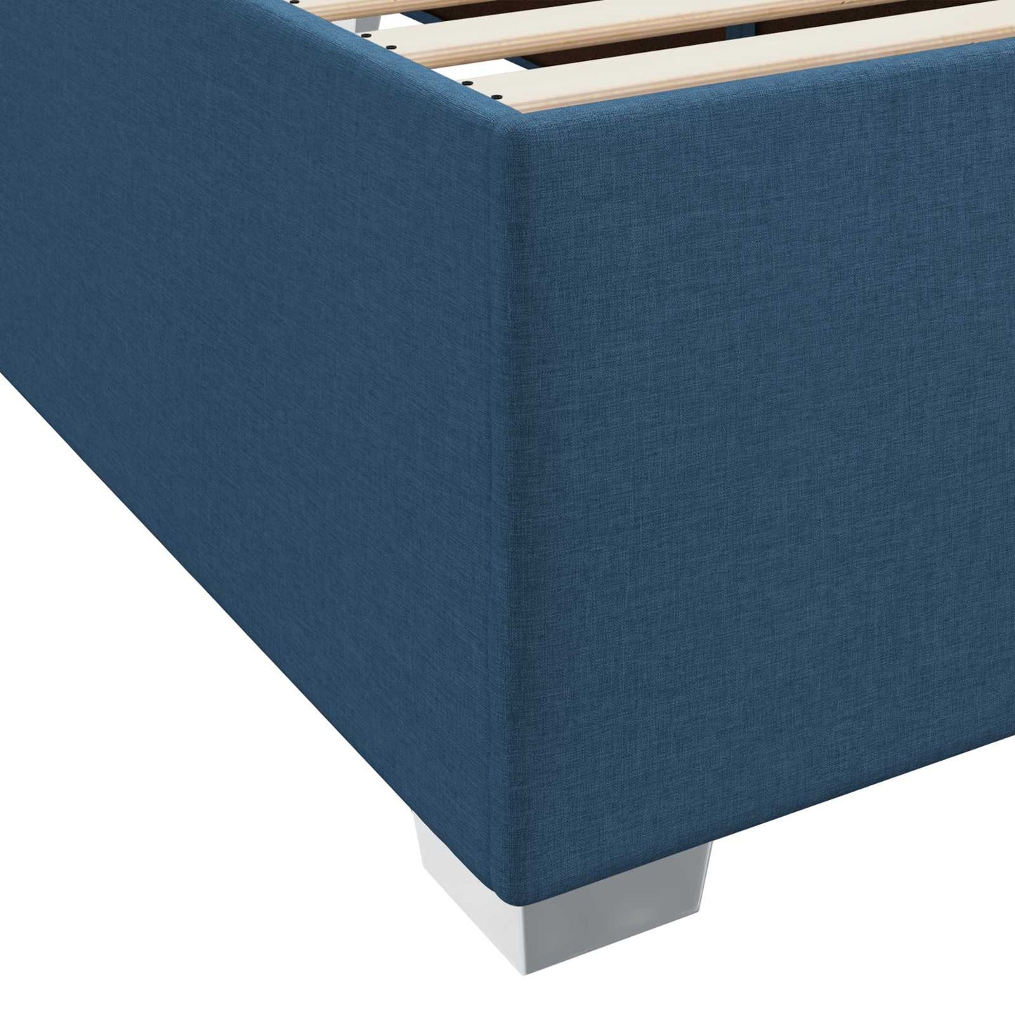 Struttura del letto con materasso Blu 180 x 200 cm Tessuto | homemem39
