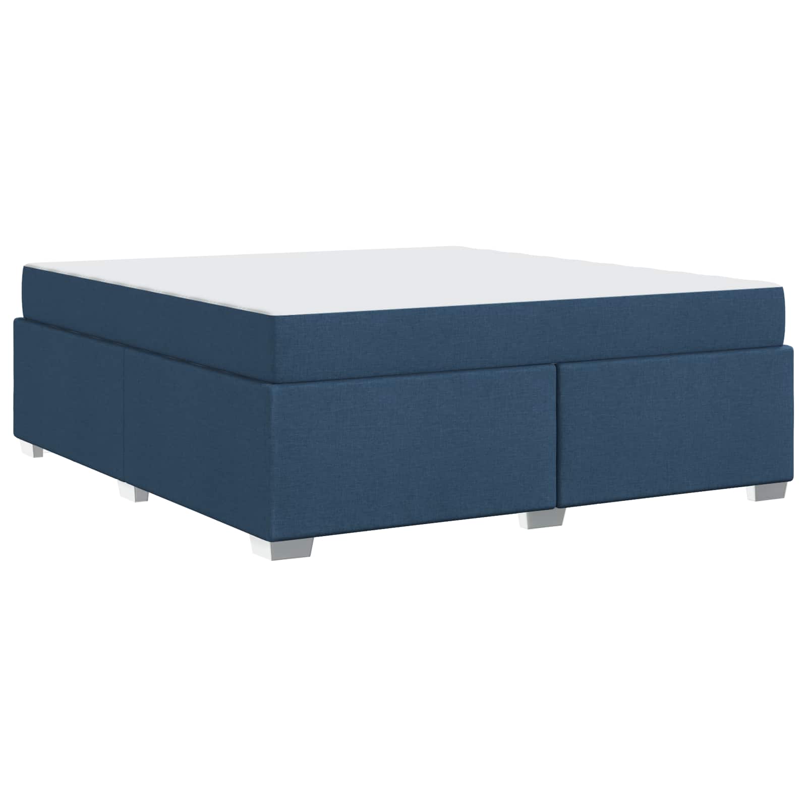 Struttura del letto con materasso Blu 180 x 200 cm Tessuto | homemem39
