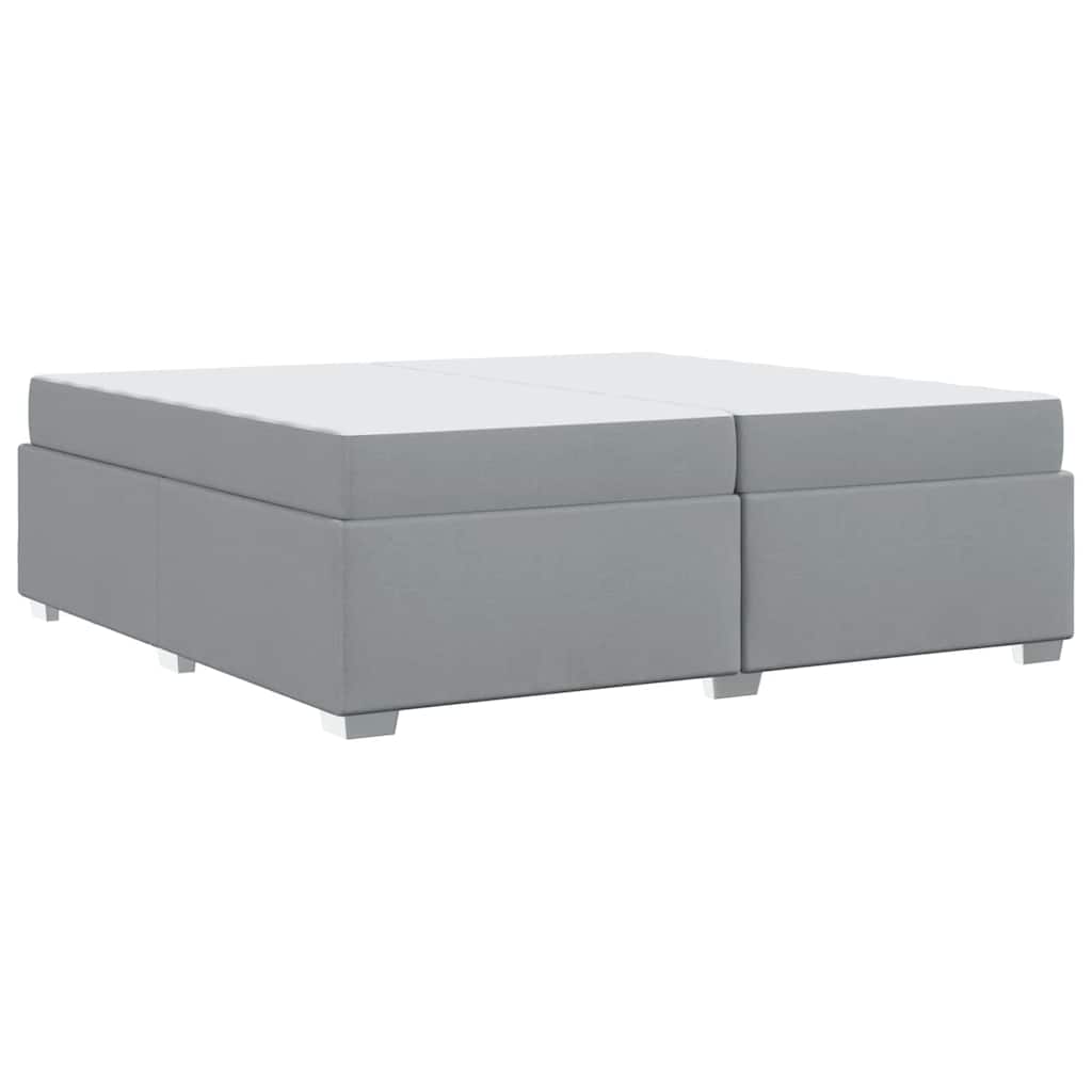 Struttura del letto Grigio chiaro 200 x 200 cm Tessuto