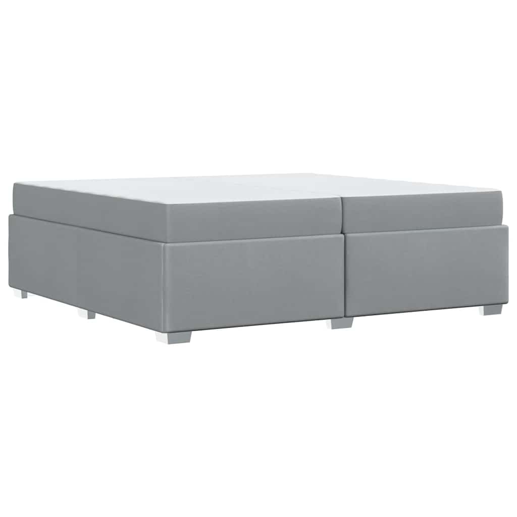 Struttura del letto Grigio chiaro 200 x 200 cm Tessuto - homemem39