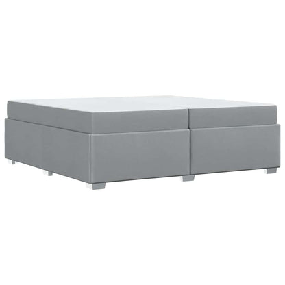 Struttura del letto Grigio chiaro 200 x 200 cm Tessuto - homemem39