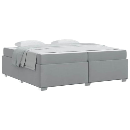 Struttura del letto Grigio chiaro 200 x 200 cm Tessuto