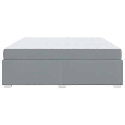 Struttura del letto Grigio chiaro 200 x 200 cm Tessuto - homemem39