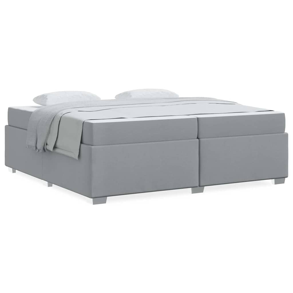 Struttura del letto Grigio chiaro 200 x 200 cm Tessuto