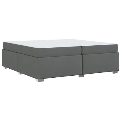 Struttura del letto Grigio scuro 200 x 200 cm Tessuto - homemem39