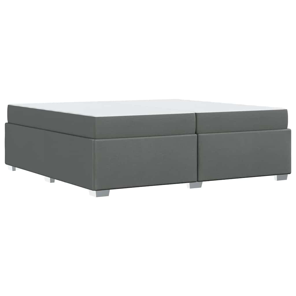 Struttura del letto Grigio scuro 200 x 200 cm Tessuto