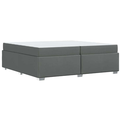 Struttura del letto Grigio scuro 200 x 200 cm Tessuto - homemem39