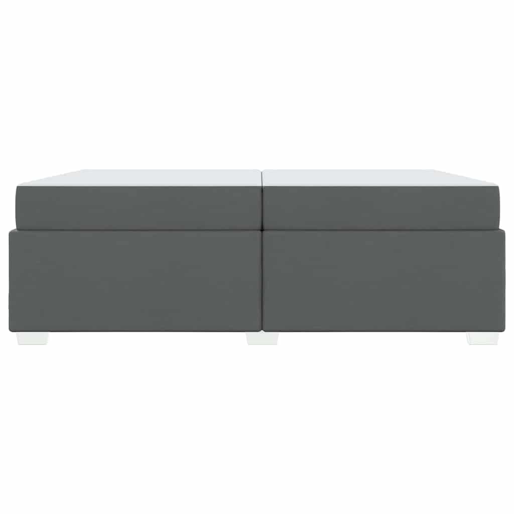 Struttura del letto Grigio scuro 200 x 200 cm Tessuto - homemem39