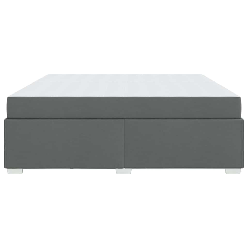 Struttura del letto Grigio scuro 200 x 200 cm Tessuto - homemem39