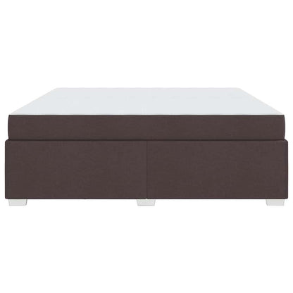 Struttura del letto Marrone scuro 200 x 200 cm Tessuto - homemem39