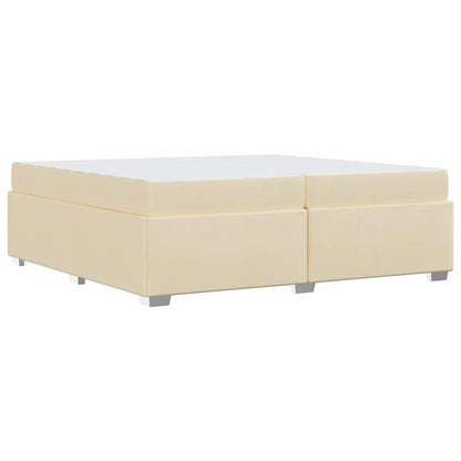 Struttura del letto Crema 200 x 200 cm Tessuto