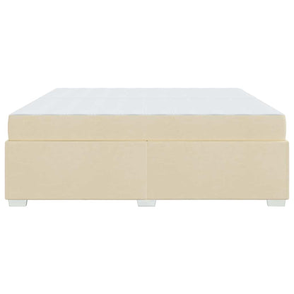 Struttura del letto Crema 200 x 200 cm Tessuto