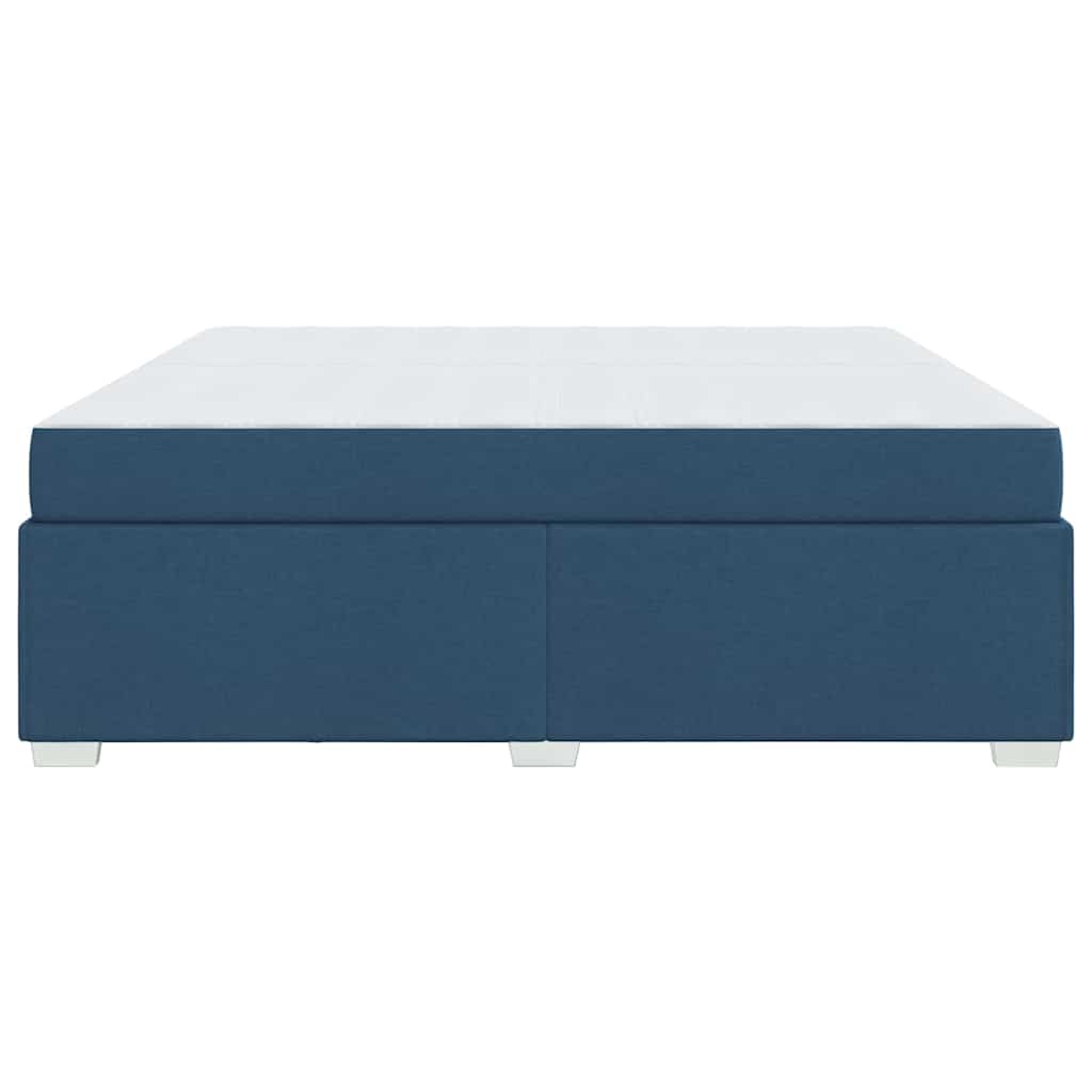 Struttura del letto Blu 200 x 200 cm Tessuto - homemem39